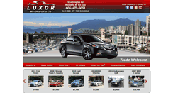 Desktop Screenshot of luxormotorsports.com